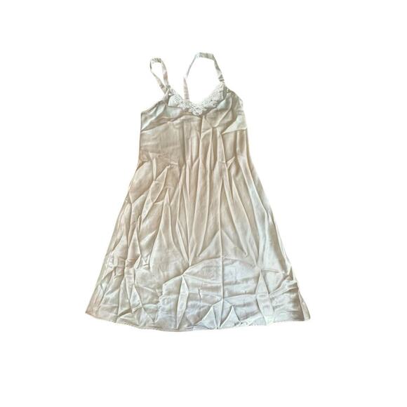 Vanity Fair Women's Beige V-Neckline Sleeveless Nightgown Size 32 - Picture 1 of 8